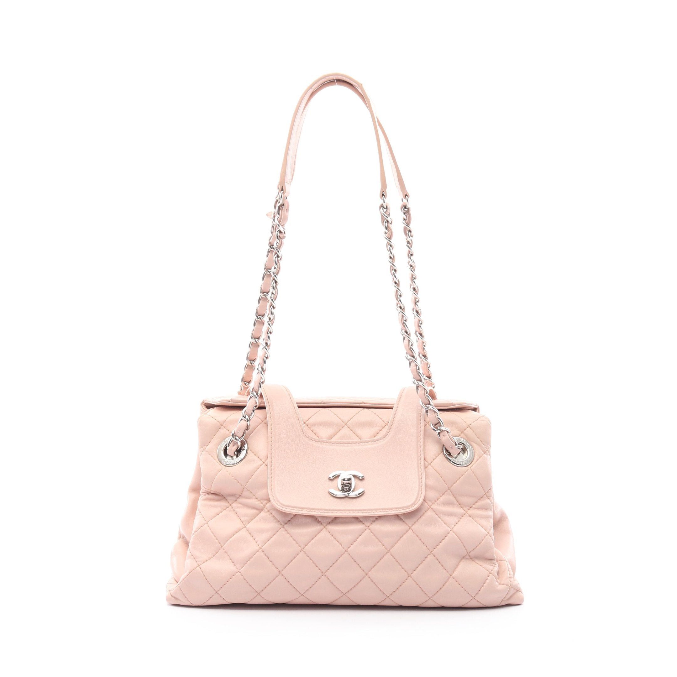 Chanel Chanel Matelasse Chain Shoulder Bag Lambskin Light Pink Silver Hardware Size ONE SIZE - 1 Thumbnail