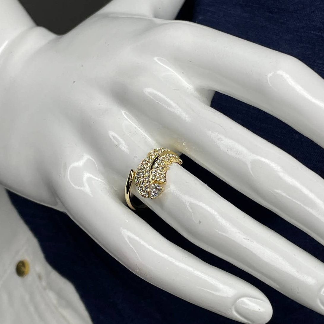 Swarovski Swarovski Nice Feather Motif Ring size 55 EUR / 7 USA Size ONE SIZE - 8 Thumbnail