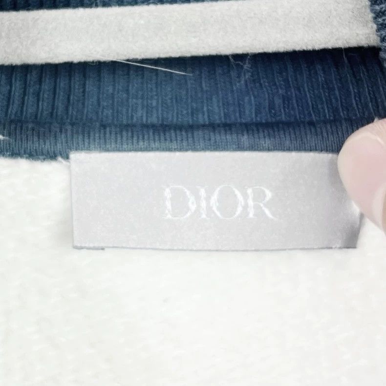 Dior DiorEmbroidered white and blue stitching plush jacket 2503- Size US XXL / EU 58 / 5 - 3 Thumbnail