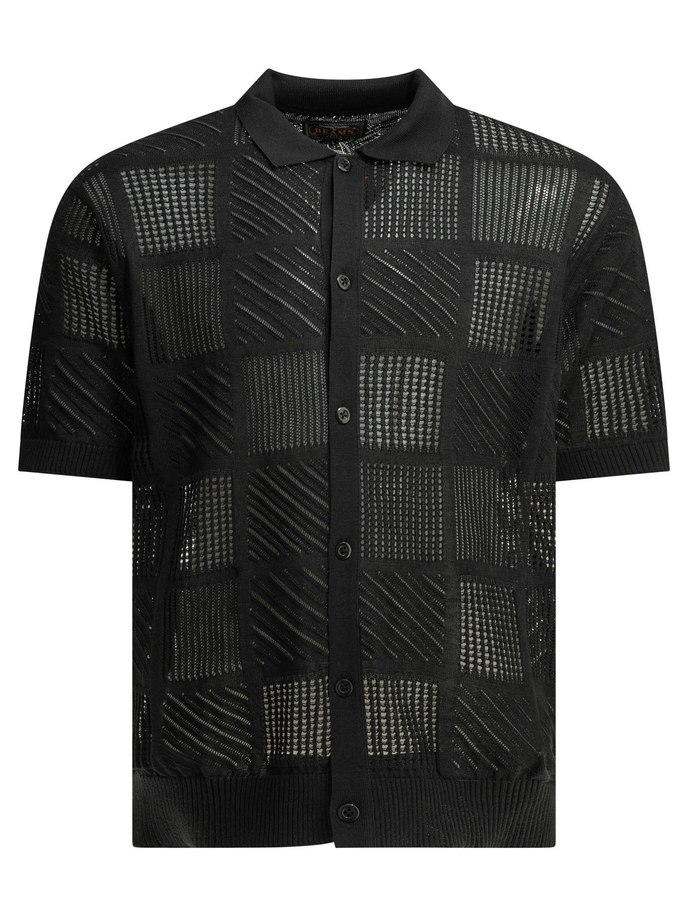 Beams Plus Beams Plus Textured Knit Button-Down Polo Shirt tag size XL Men - USA Duties Paid Size US XL / EU 56 / 4 - 1 Thumbnail