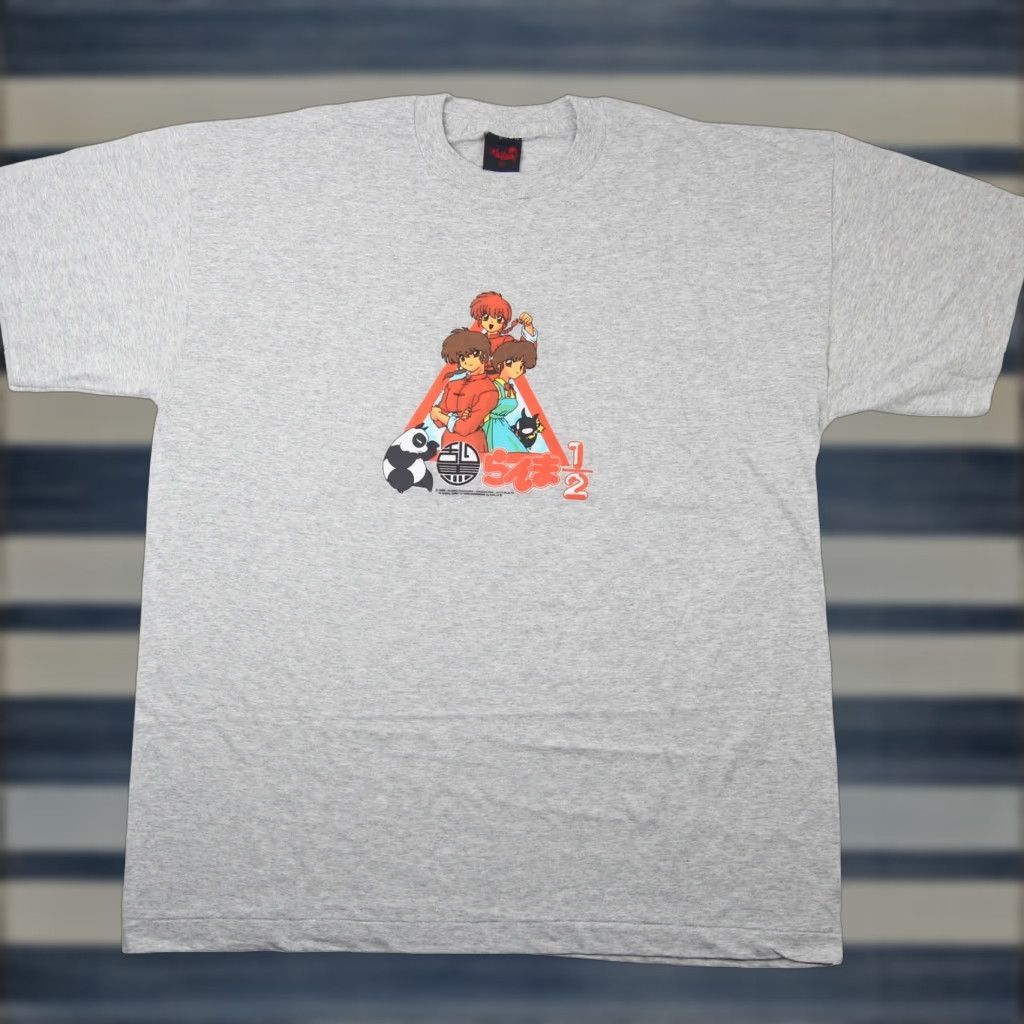 Vintage VINTAGE Ranma 1/2 Graphic T Shirt Mens XL Gray 1989 90s Size US XL / EU 56 / 4 - 1 Thumbnail