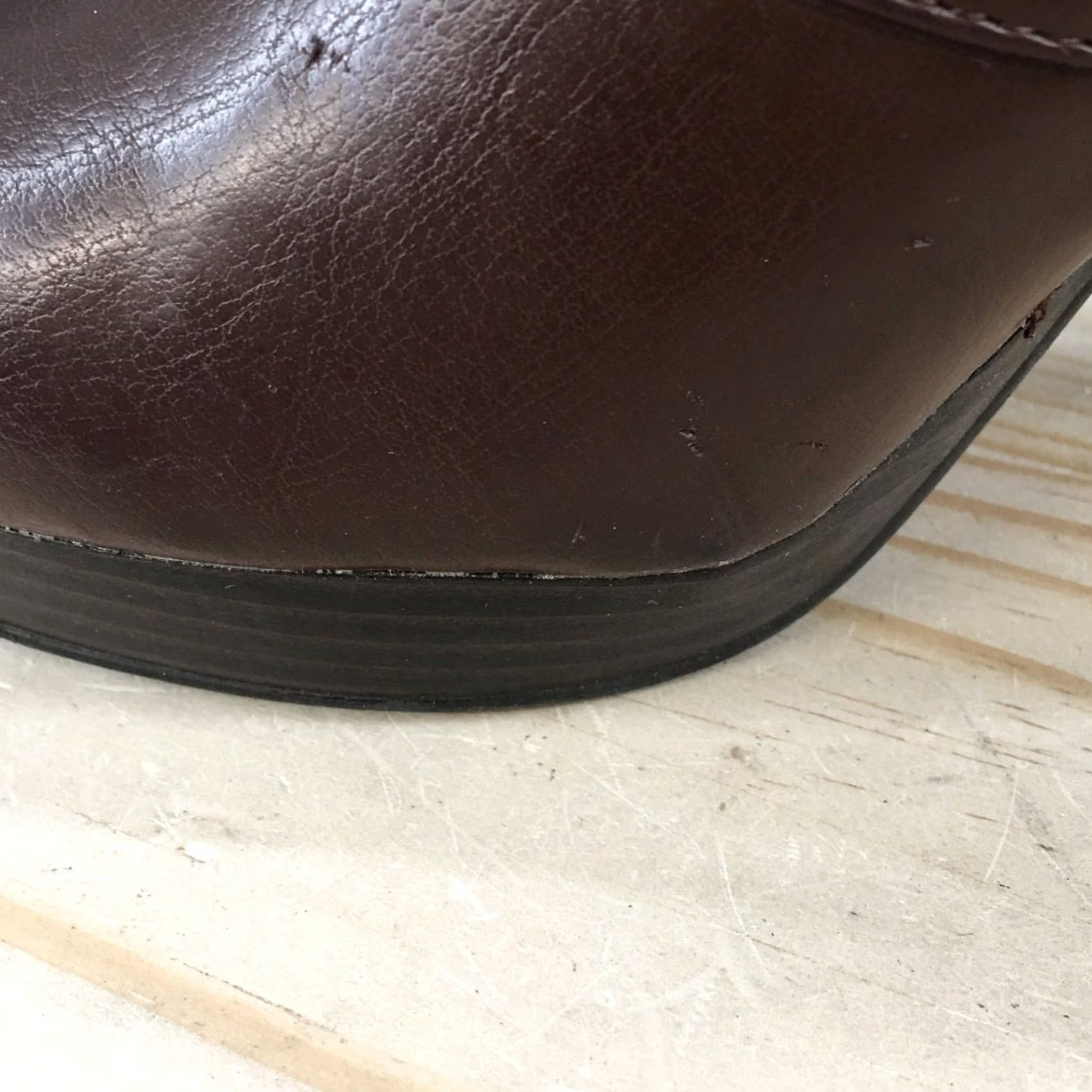 Worthington Worthington Boots Womens 9 M Stiletto Heels Platform Bootie Brown Side Zip Size US 9 / IT 39 - 7 Thumbnail