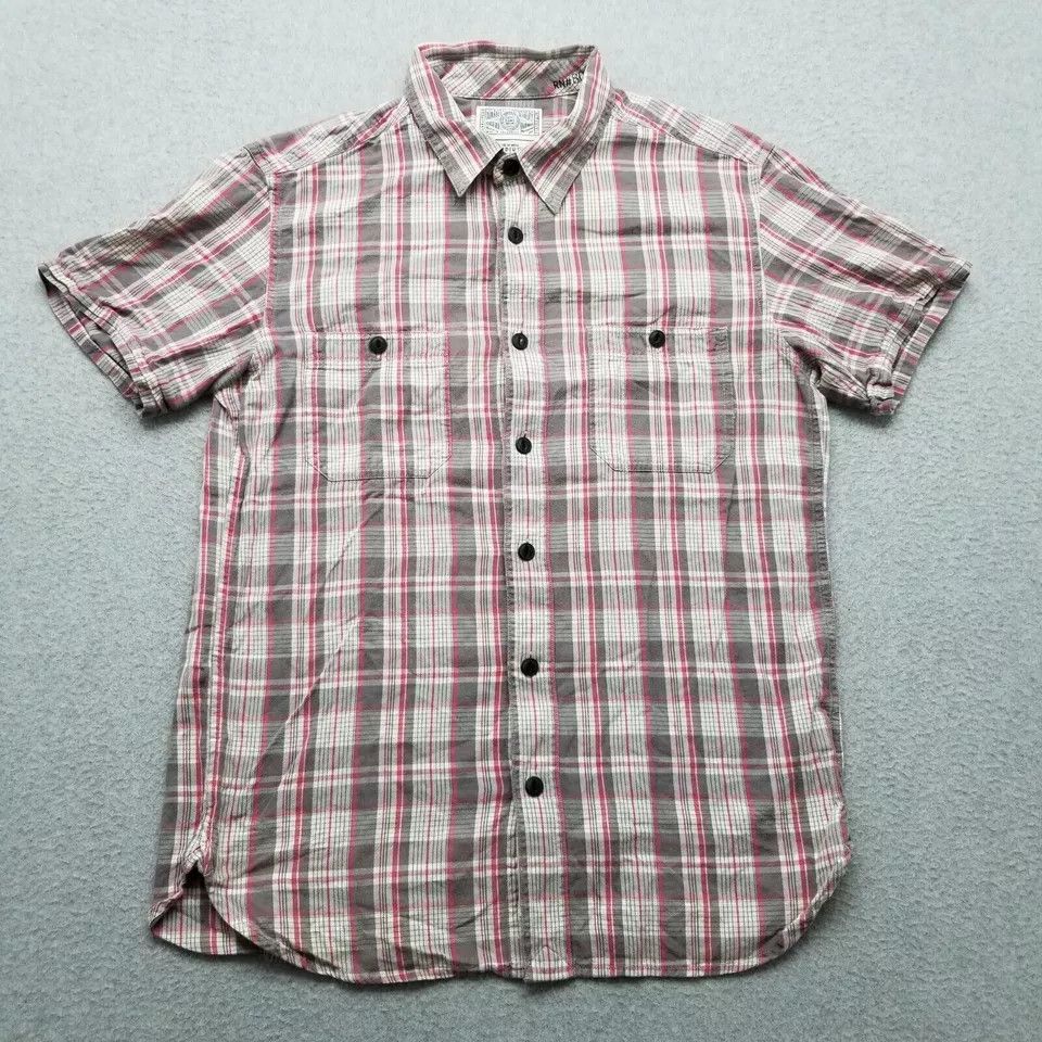Lucky Brand Lucky Brand Shirt Mens Medium Plaid Button Up Pockets Size US M / EU 48-50 / 2 - 1 Thumbnail