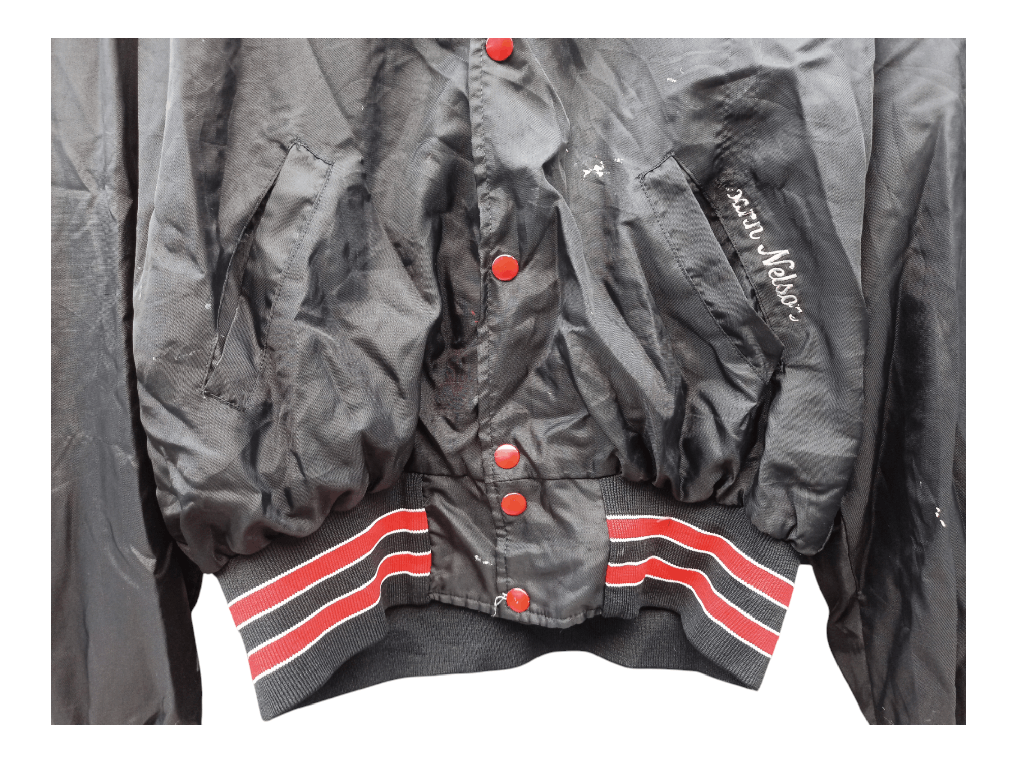 Holloway Vintage 90s Halloway Hondis Bros Versity Nylon Jacket Size US XL / EU 56 / 4 - 6 Thumbnail