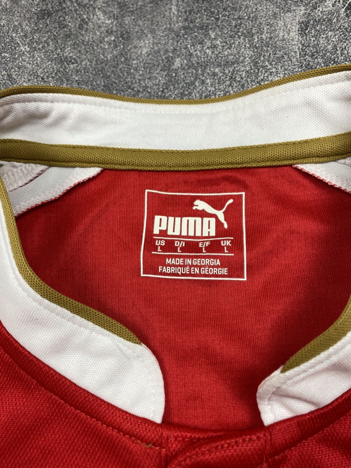 Puma × Vintage Vintage 2015/16 Arsenal Puma Soccer Jersey - Mens Large Red Size US L / EU 52-54 / 3 - 10 Thumbnail