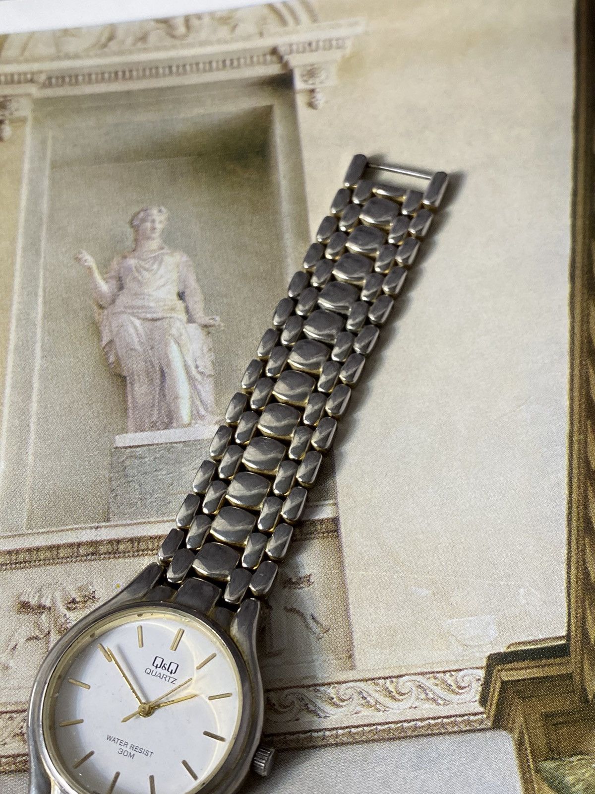 Japanese Brand Vintage Q&Q Quartz Watch Water Resist 30M Size ONE SIZE - 5 Thumbnail