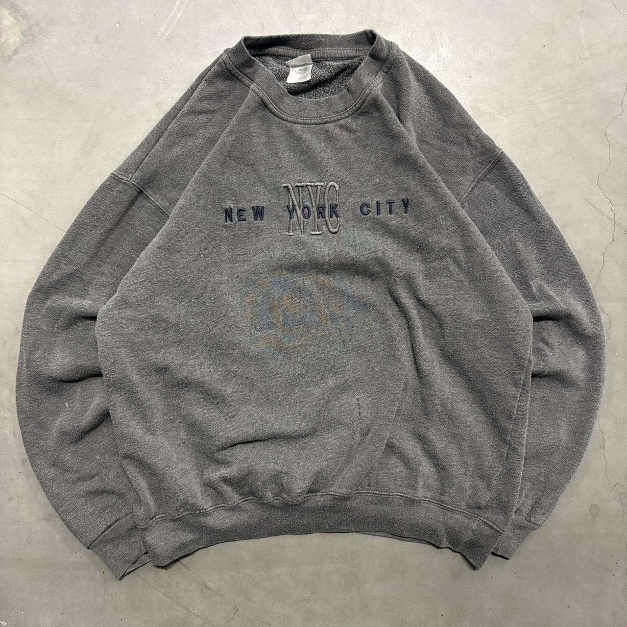 Vintage Crazy Vintage Y2K/2000s New York City Streetwear Crewneck Sweatshirt! Size US L / EU 52-54 / 3 - 1 Thumbnail