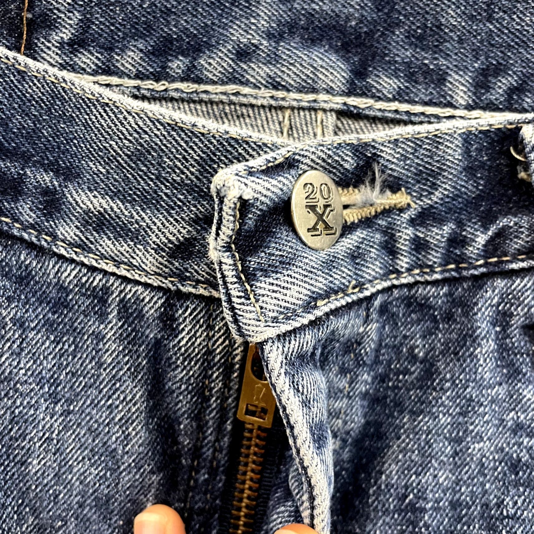 Denime VINTAGE 90s Jeans Bootcut Denim Medium Wash Long Tall Womens 8 27 28 Mid Rise Blue Size 30" / US 8 / IT 44 - 4 Thumbnail