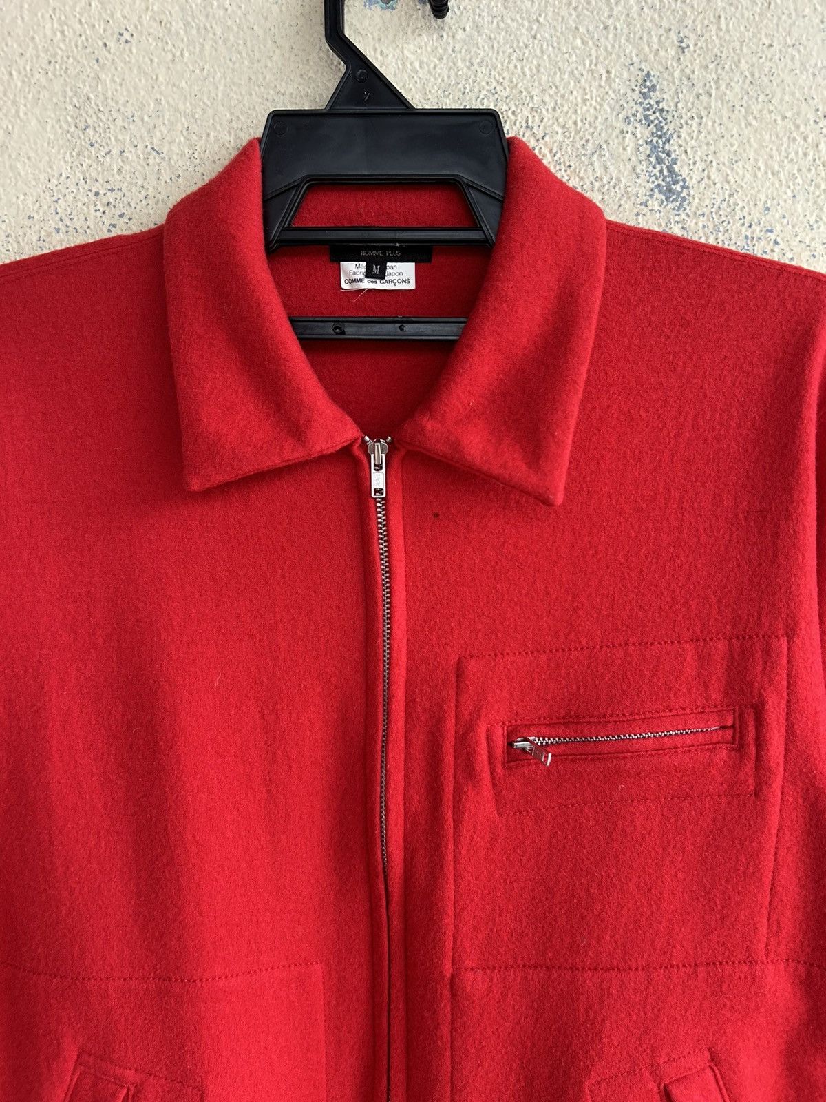 Comme des Garcons Homme Plus Wool Zip Up Jacket Size US M / EU 48-50 / 2 - 3 Thumbnail