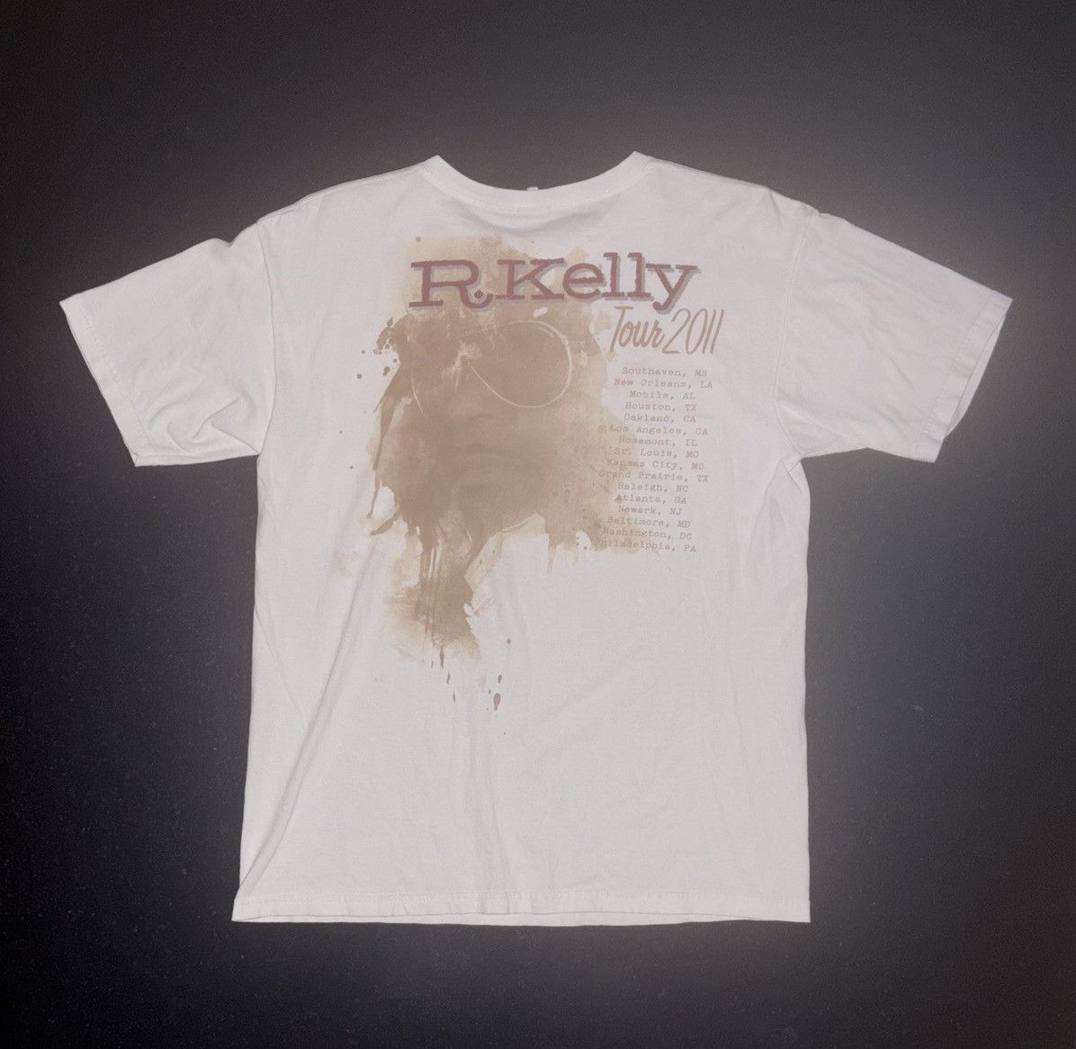 Anvil × Vintage Vintage R. KELLY 2011 Tour T-Shirt Size US L / EU 52-54 / 3 - 2 Thumbnail
