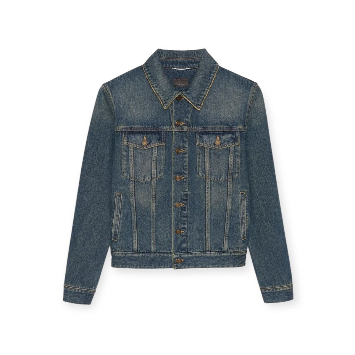 Saint Laurent Paris Classic Jacket in deep Vintage Blue denim Size US M / EU 48-50 / 2 - 1 Thumbnail