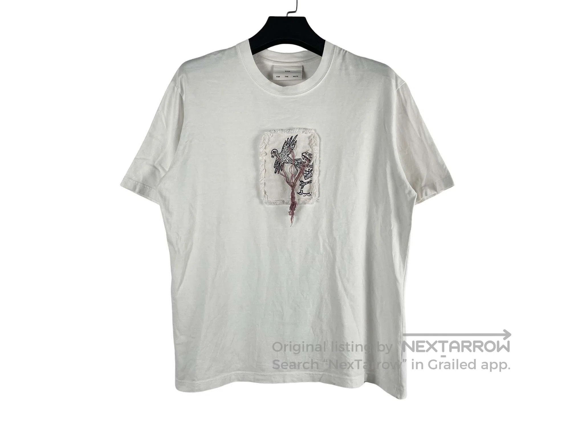 Song For The Mute Song For The Mute White Patch Fringe Short Sleeve Size US L / EU 52-54 / 3 - 1 Thumbnail