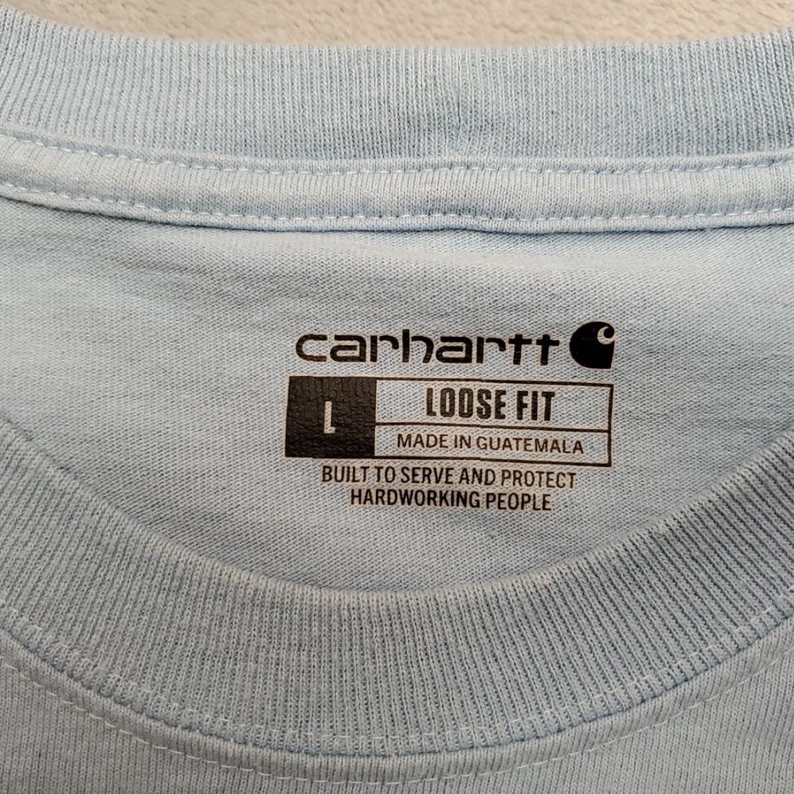 Carhartt Carhartt Shirt Mens Large Blue Loose Fit Short Sleeve Crewneck Pocket Work TEE Size US L / EU 52-54 / 3 - 3 Thumbnail