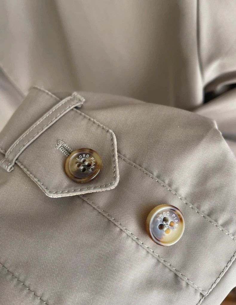 Loro Piana Loro Piana Beige Tech Fabric Trench Coat- Size US XL / EU 56 / 4 - 6 Thumbnail