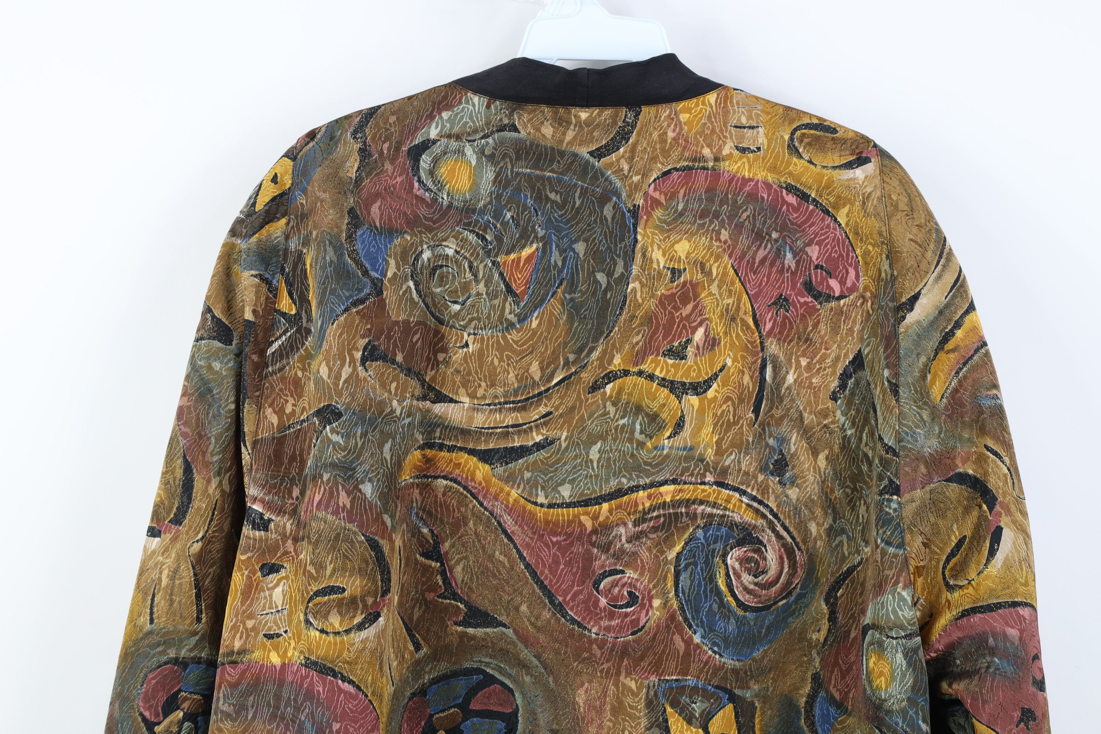 Vintage Vintage 90s Streetwear Geometric Art Cardigan Sweater Size M / US 6-8 / IT 42-44 - 11 Thumbnail