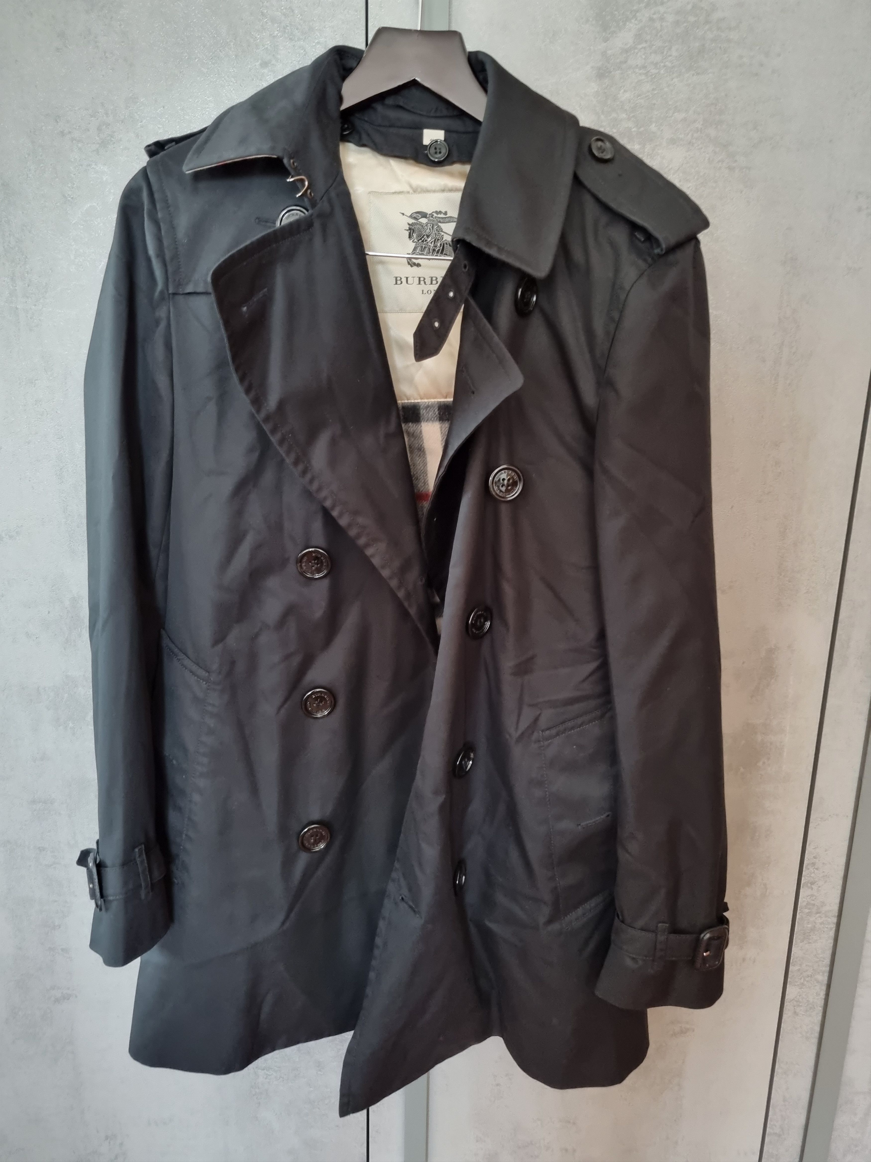 image of Burberry Classic Montgomery in Black, Men's (Size Small)