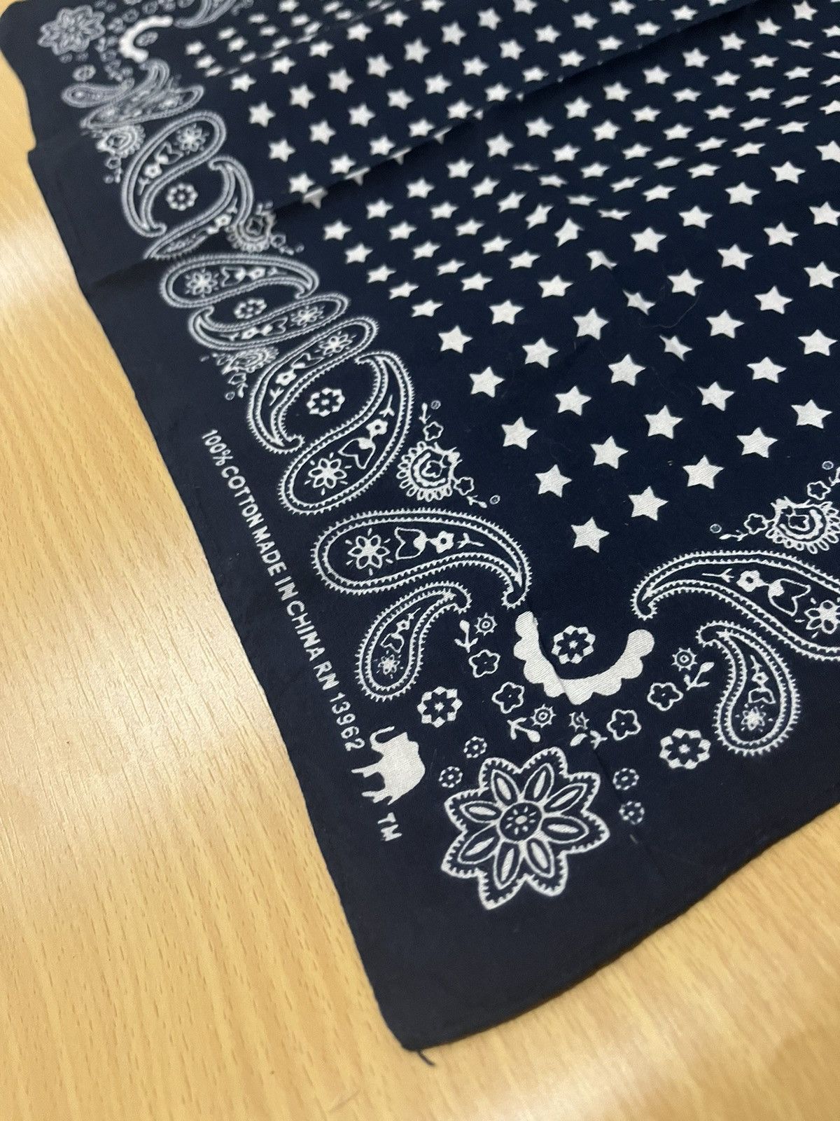 Japanese Brand Blue Navy Bandana Vintage Size ONE SIZE - 2 Thumbnail