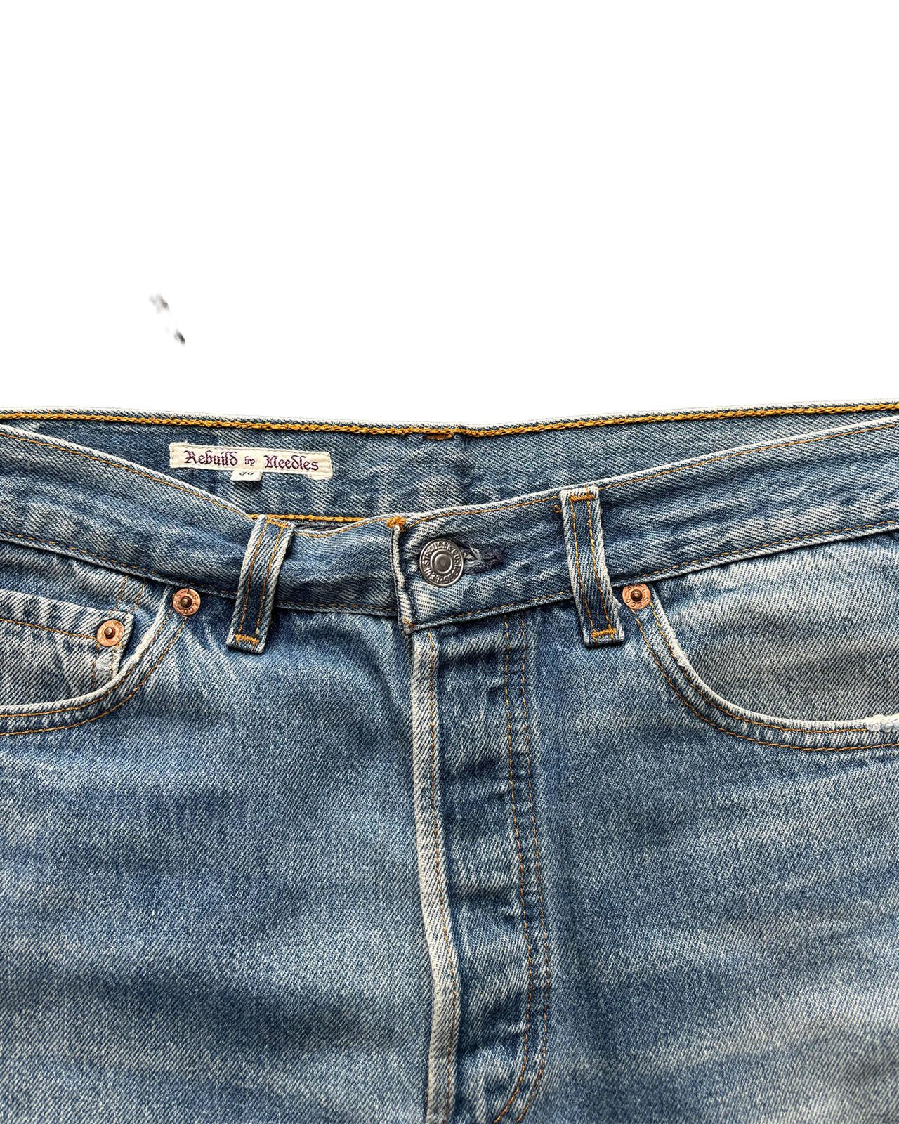 Needles Rebuild by Needles Denim Skirt 30 Size 32" / US 10 / IT 46 - 3 Thumbnail