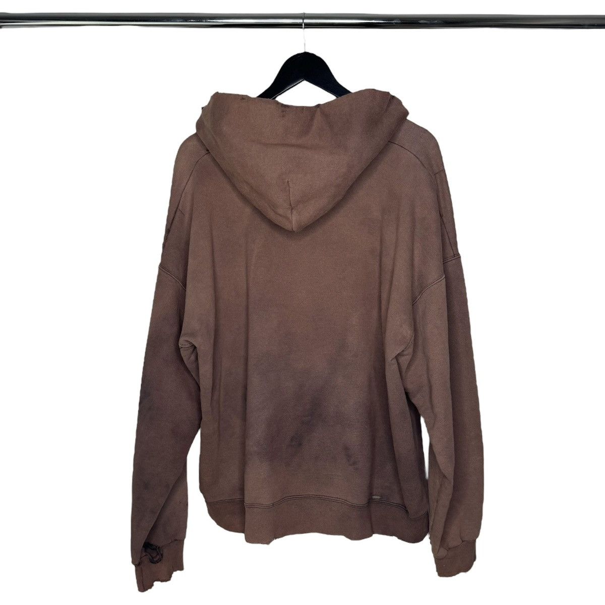 Vintage VINTAGE THRASHED FADED BROWN HOODIE Size US XL / EU 56 / 4 - 5 Thumbnail