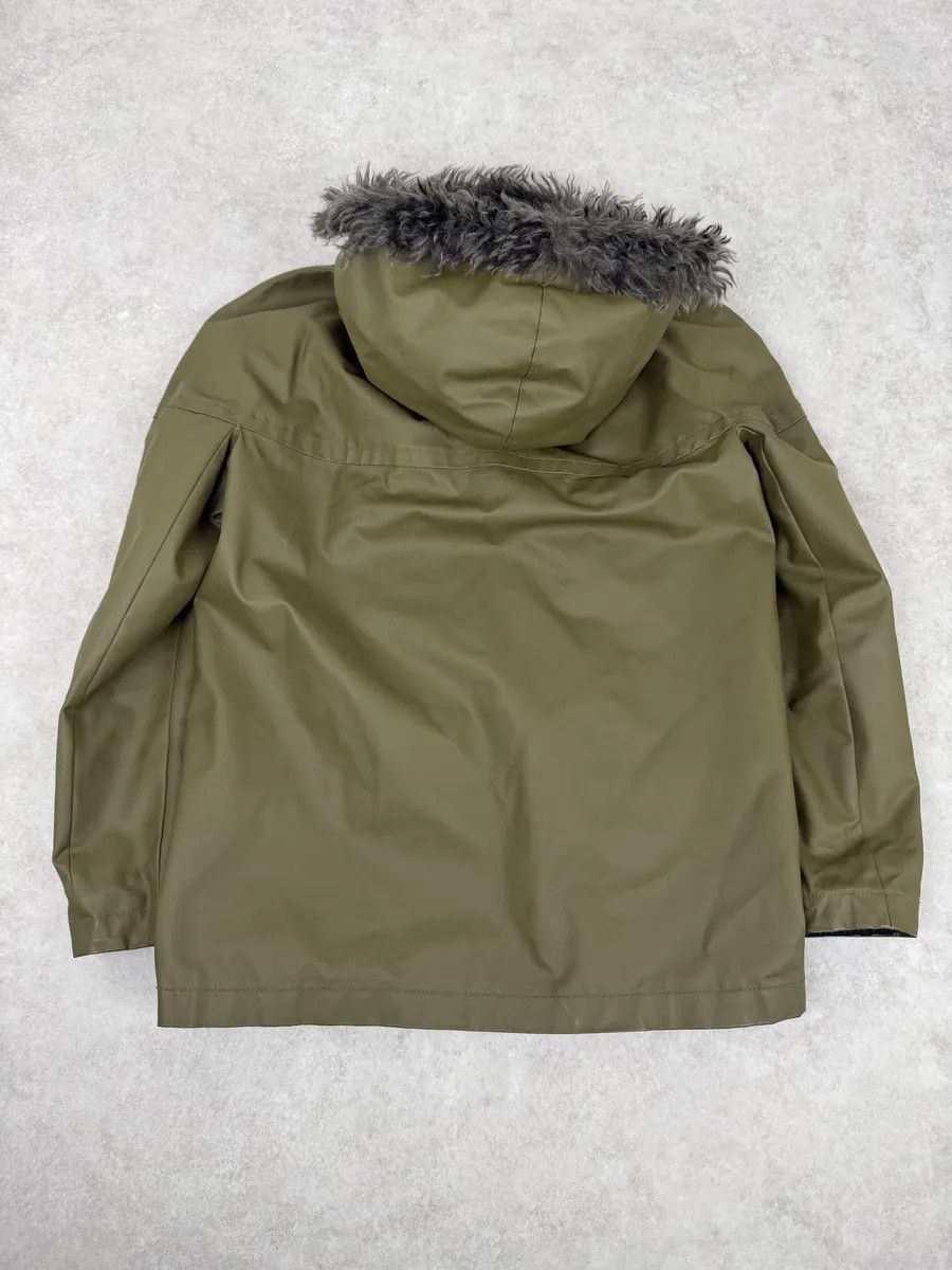 Balenciaga 2010s Balenciaga Green Fur Hooded Parka Jacket Size US M / EU 48-50 / 2 - 4 Thumbnail