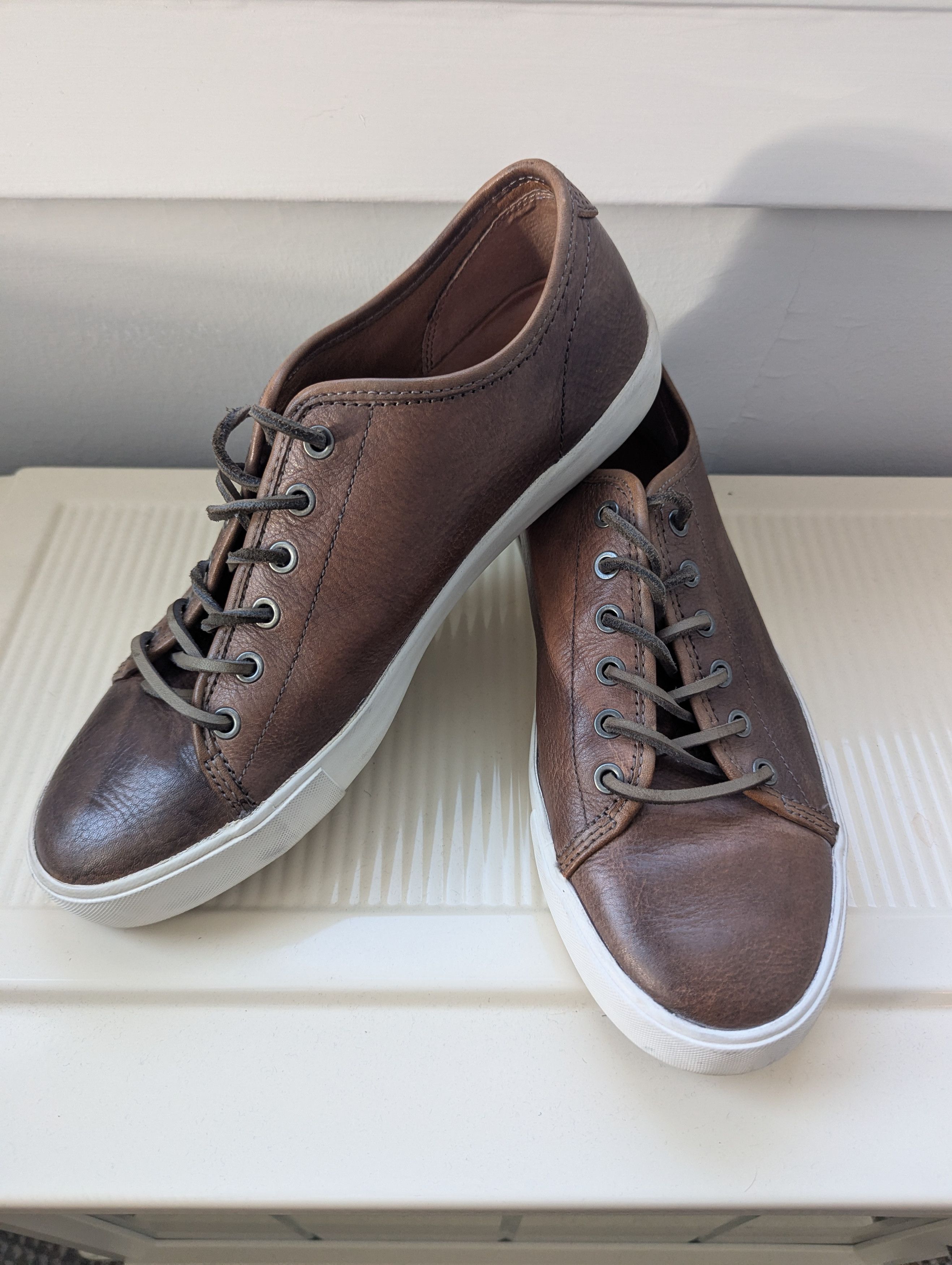 Frye Frye Brett Brown Leather Low Top Lace Up Lifestyle Sneakers Size US 9 / EU 42 - 5 Thumbnail