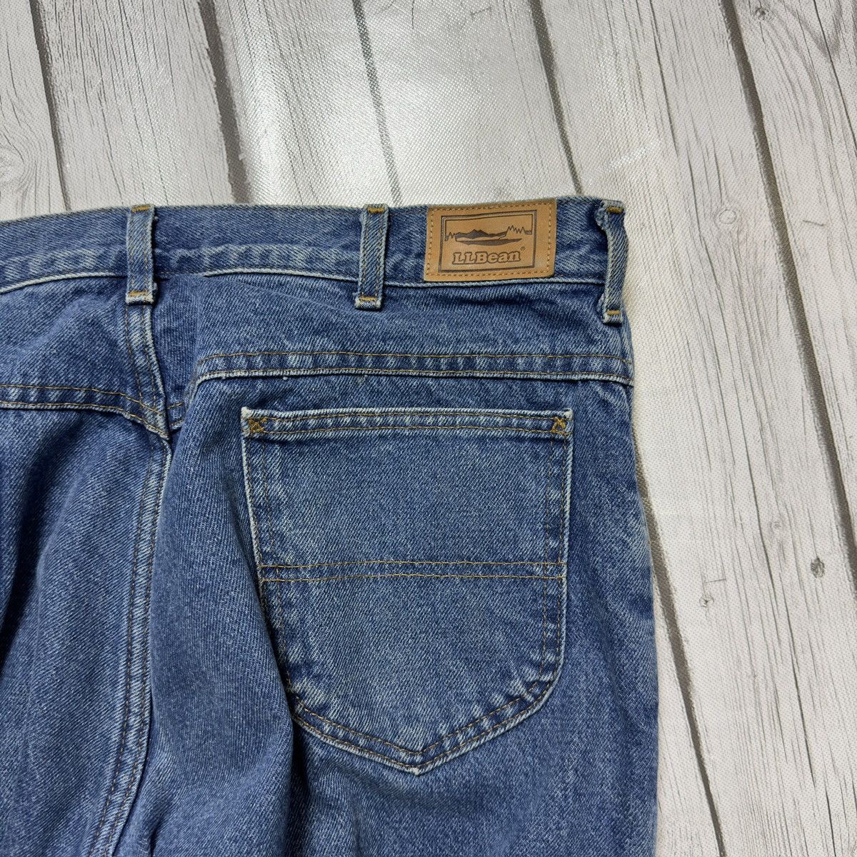 L.L. Bean × Vintage Vintage LL Bean flannel lined jeans Size US 35 - 6 Thumbnail