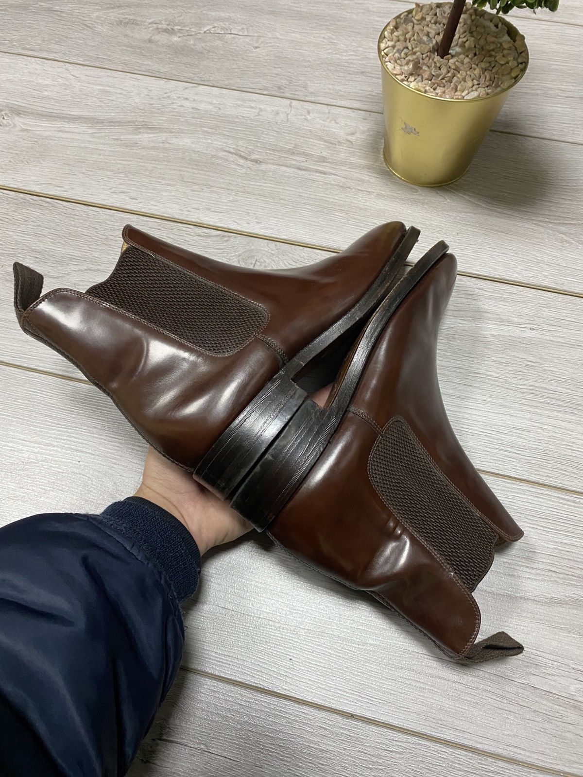 Loake Loake Wareing Leather Boots Chelsea Shoes Brown Size US 8.5 / EU 41-42 - 8 Thumbnail