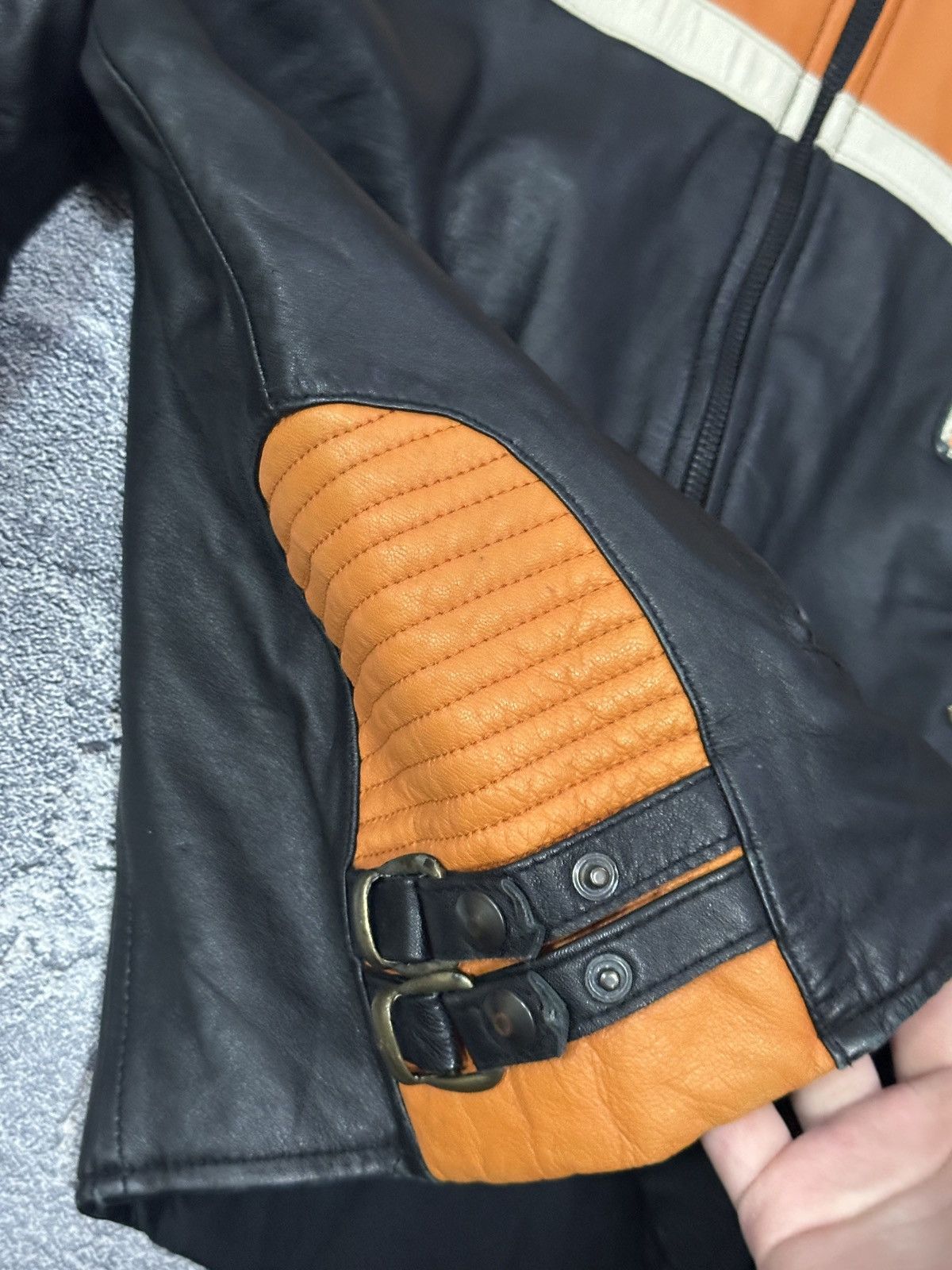 Harley Davidson Harley-Davidson Victory Lane Leather Riding Jacket Size S Size US S / EU 44-46 / 1 - 14 Thumbnail