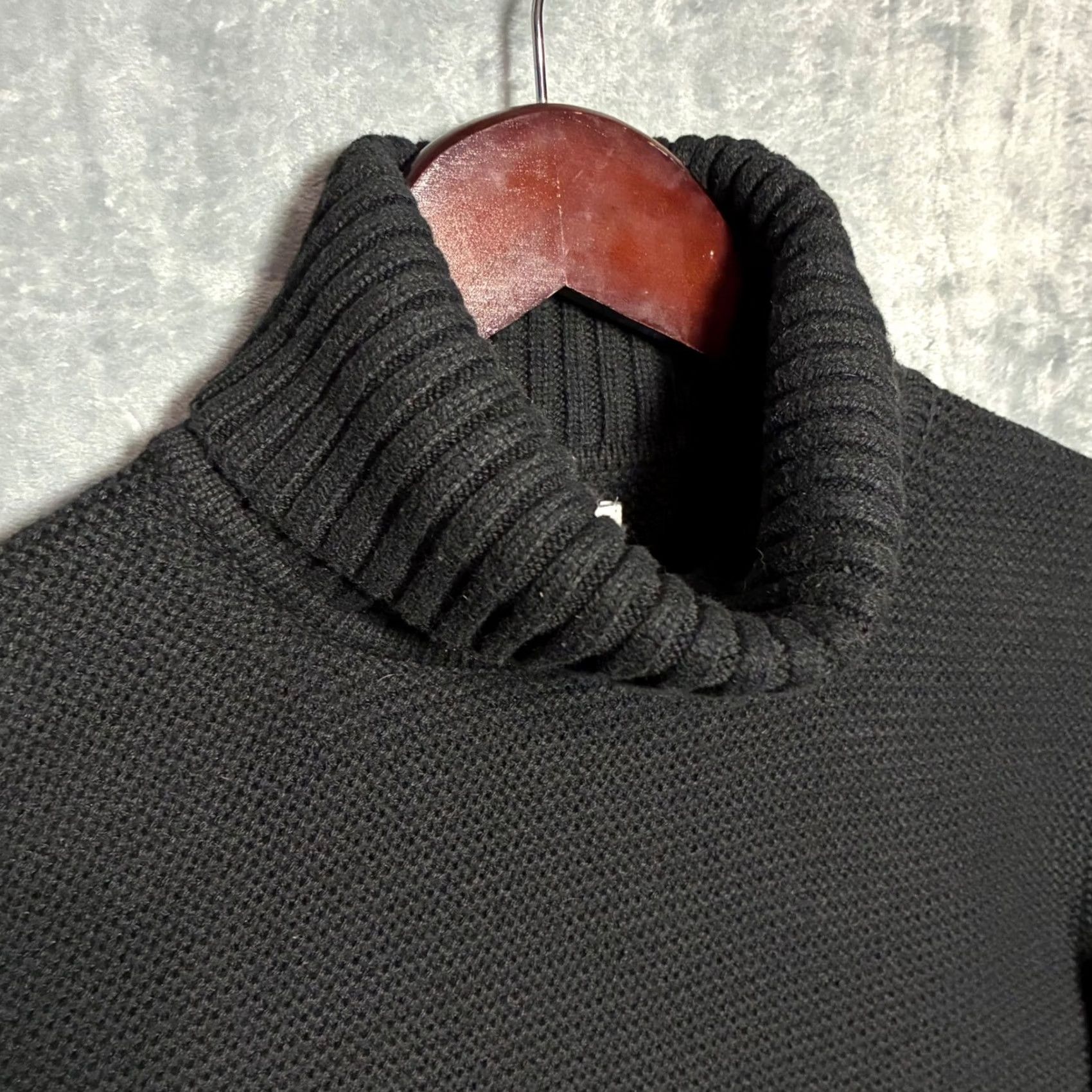 J.Crew J. Crew Black Textured Knit Turtleneck Sweater Women's M Long Sleeve Pullover Casual Knitwear Size M / US 6-8 / IT 42-44 - 3 Thumbnail