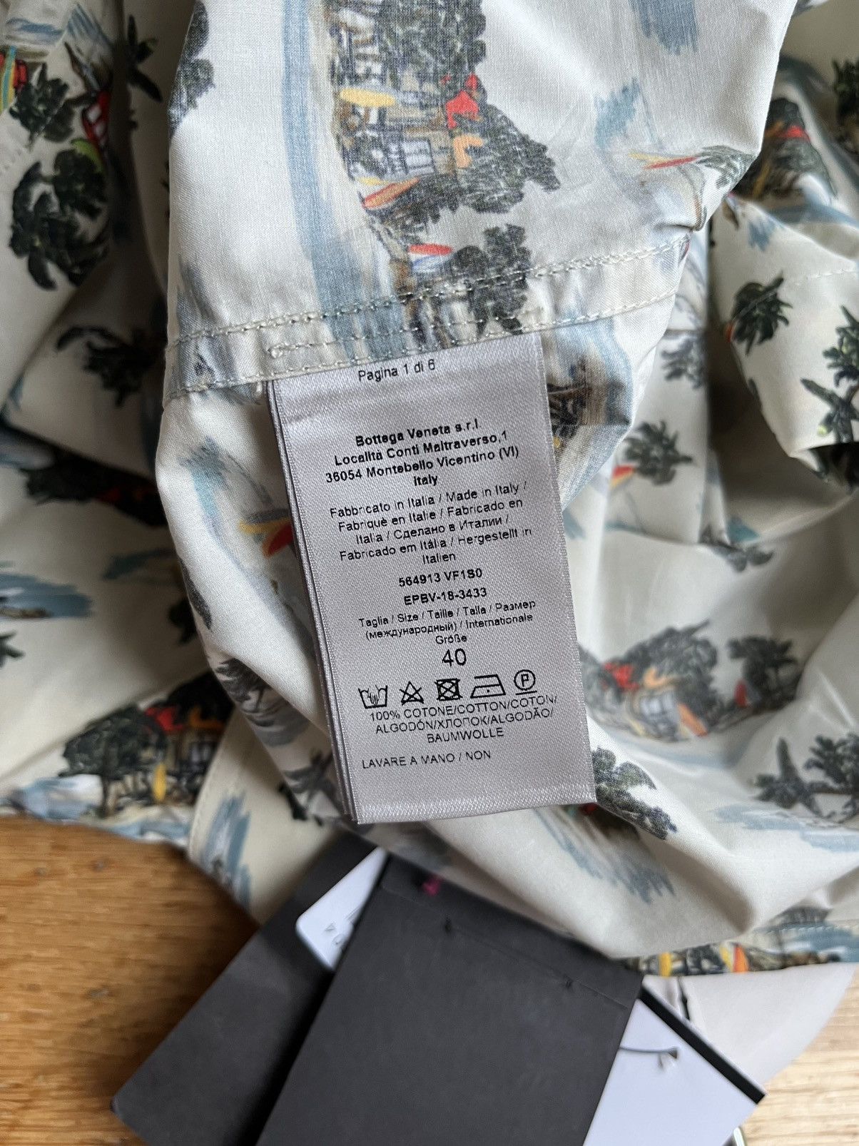 Bottega Veneta Bottega veneta daniel lee hawaii shirt 40 15 3/4 brand new Size US L / EU 52-54 / 3 - 6 Thumbnail