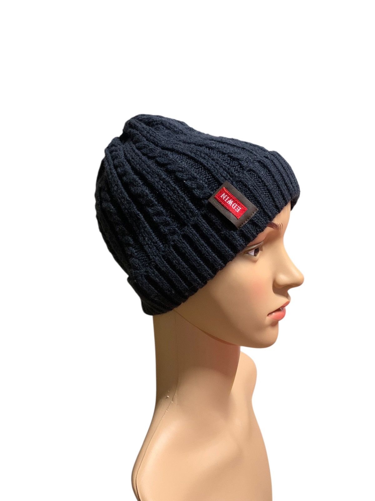 Edwin × Japanese Brand Edwin Beanie knitt Hat Size ONE SIZE - 1 Thumbnail