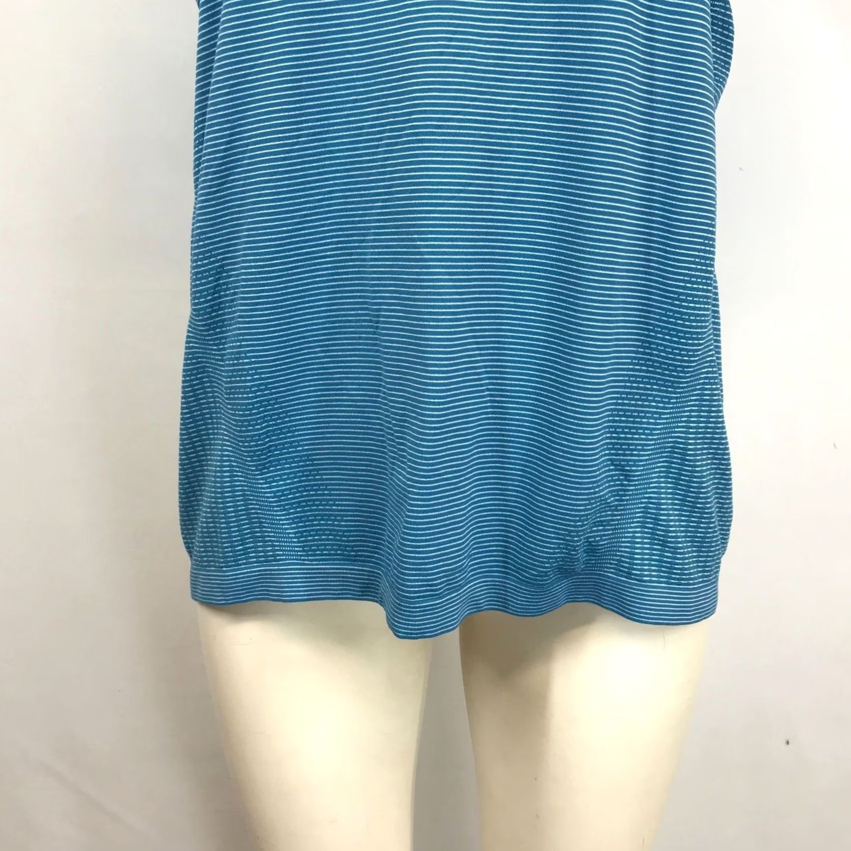 Athleta ATHLETA Womens M/L Blue Round Neck Short Sleeve Top Size M / US 6-8 / IT 42-44 - 3 Thumbnail