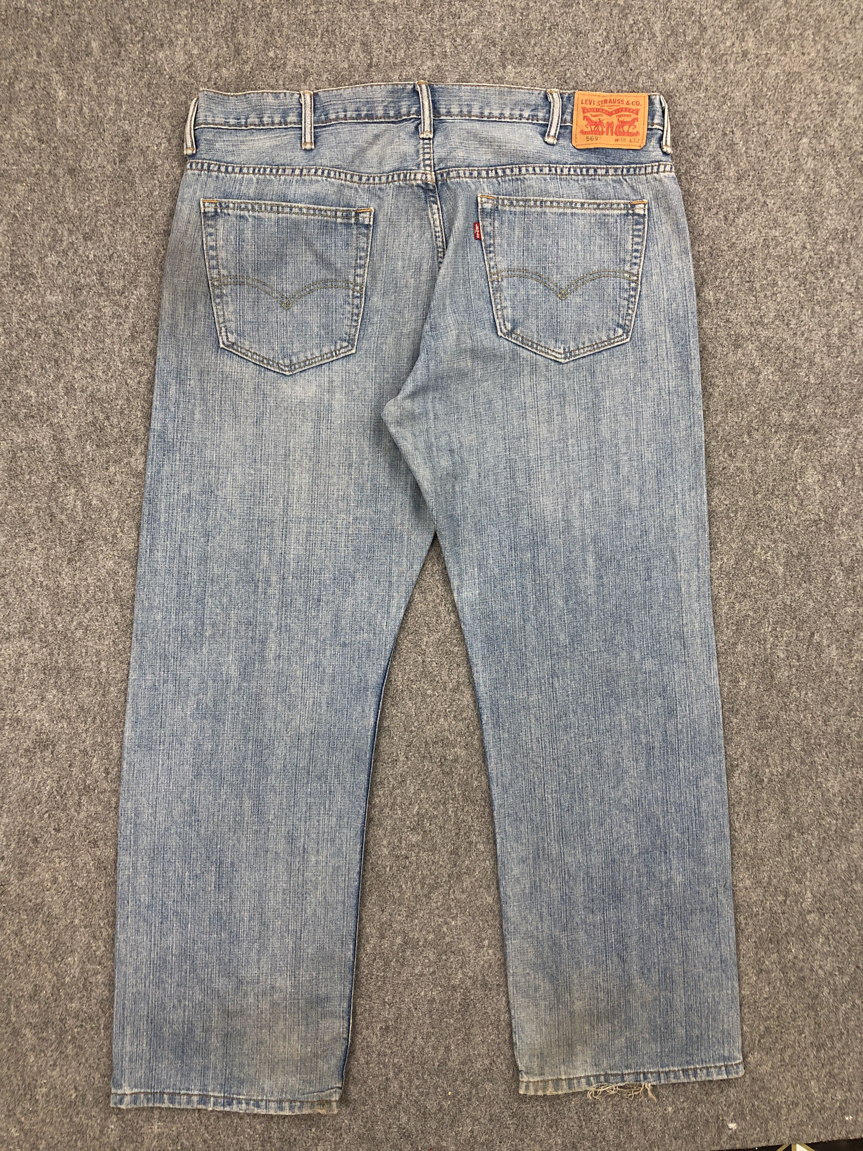 Levi's Vintage Levi's 569 Dirty Lightwash Denim Jeans DP2298 Size US 38 / EU 54 - 3 Thumbnail