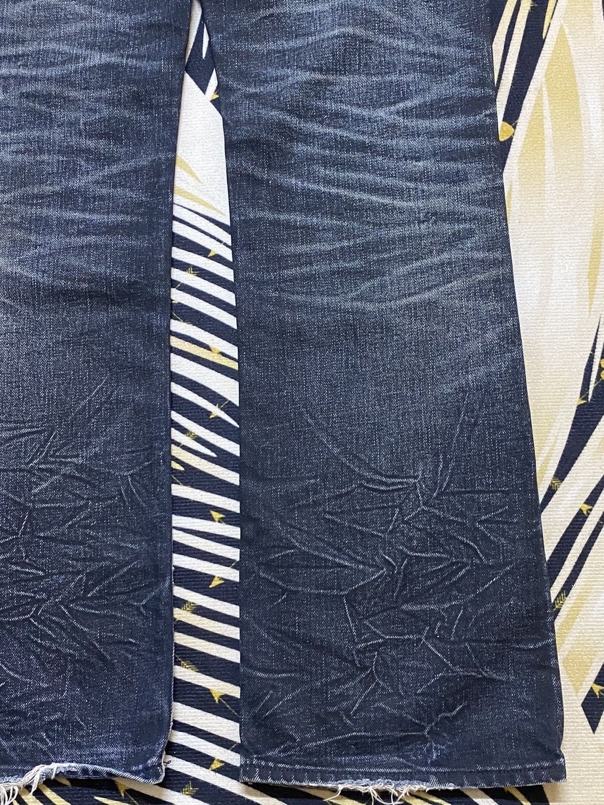 Gap Vintage Gap Denim Whisker Distressed Flare Bootcut Jeans Size US 31 - 8 Thumbnail