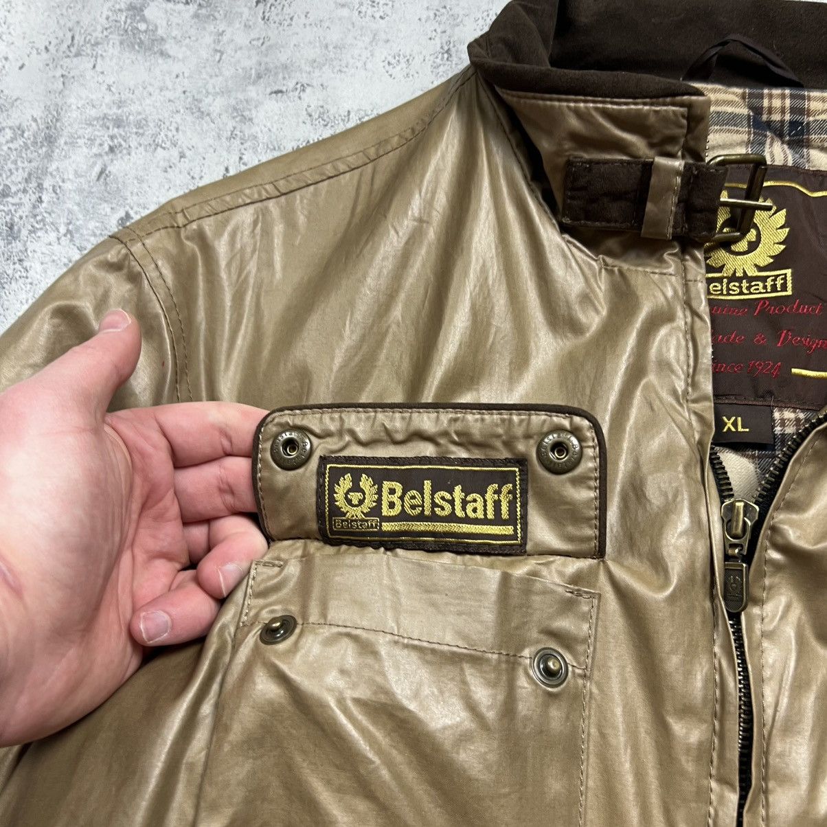 Belstaff 00s Belstaff Vintage Military Leather Bomber Jacket Size US XL / EU 56 / 4 - 9 Thumbnail