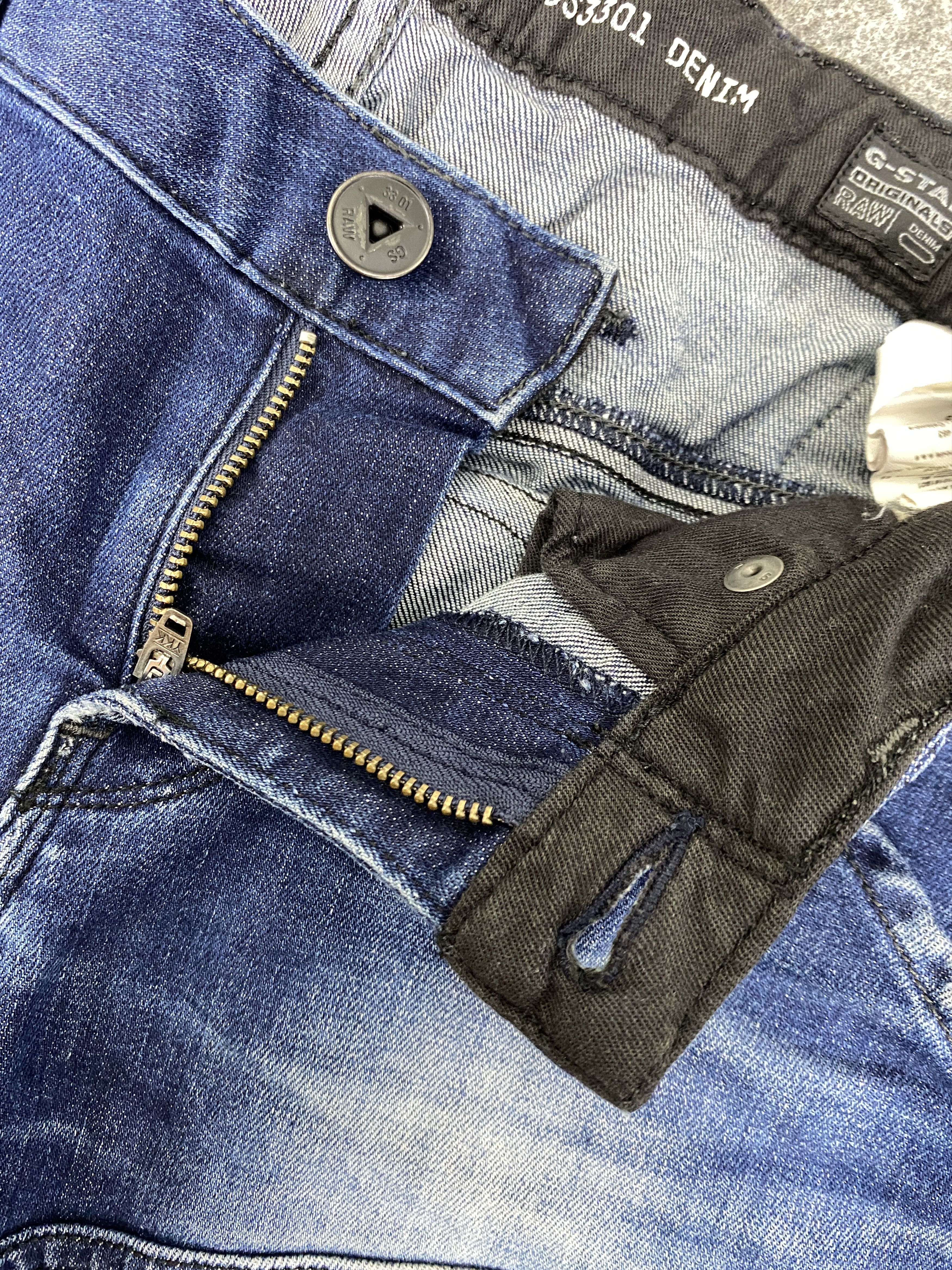 Japanese Brand Faded Blue Vintage Gstar 96 Jeans 32x30.5 - JN3276 Size US 32 / EU 48 - 6 Thumbnail