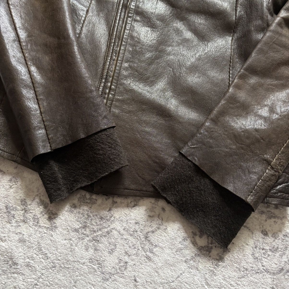 Isaac Sellam Experience Isaac Sellam Lambskin Leather Wool Layered Jacket | Size S Size US S / EU 44-46 / 1 - 2 Thumbnail
