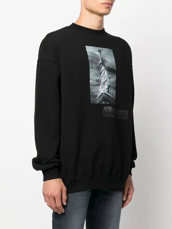 AUTRY o1y0526 Logo Sweatshirt in Black Size US M / EU 48-50 / 2 - 3 Thumbnail