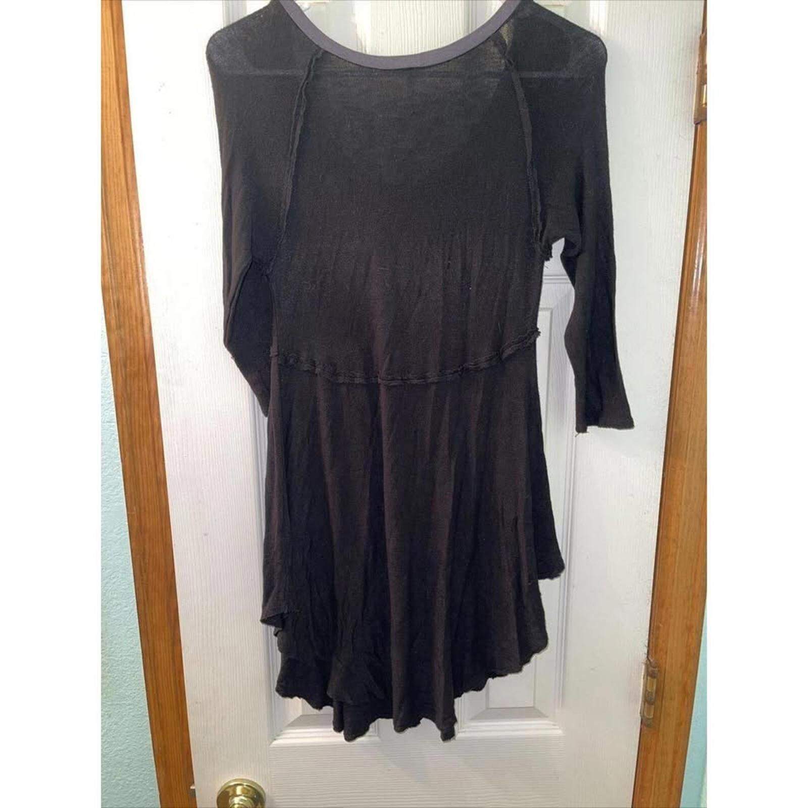 Other Stylish Black Long Sleeve Tunic with Contrast Trim Size M / US 6-8 / IT 42-44 - 8 Thumbnail