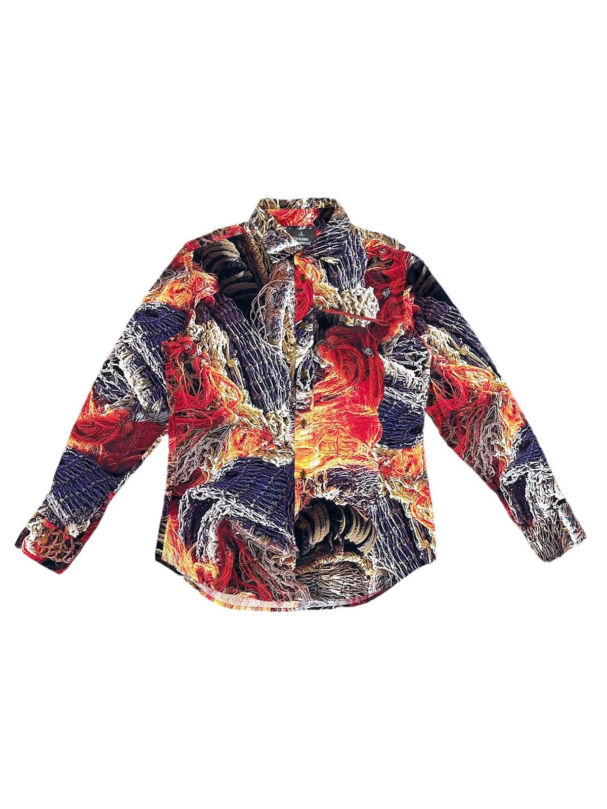 Vivienne Westwood VIVIENNE WESTWOOD MICROFIBER FULL PRINT BUTTON UP SHIRT Size US M / EU 48-50 / 2 - 1 Thumbnail