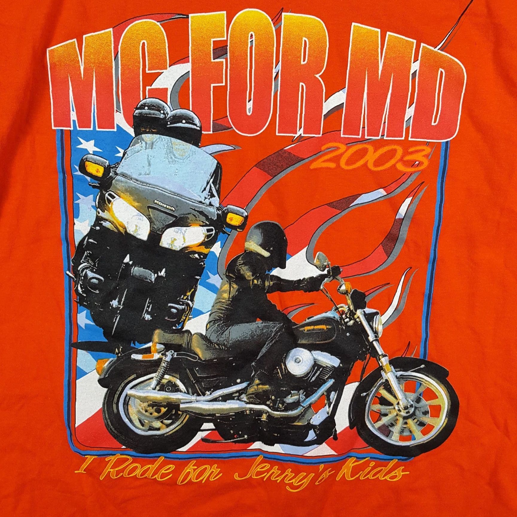 Etro VINTAGE M&O KNITS Men's T-Shirt 90s Biker Motorcycle Grunge Y2K Retro Orange Medium Size US M / EU 48-50 / 2 - 2 Thumbnail