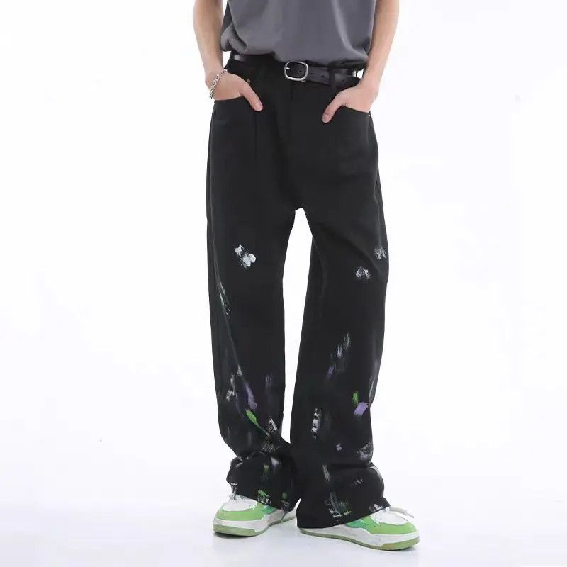 Japanese Brand × Jean Graffiti Harajuku Loose Casual Pants Size US 31 - 2 Thumbnail