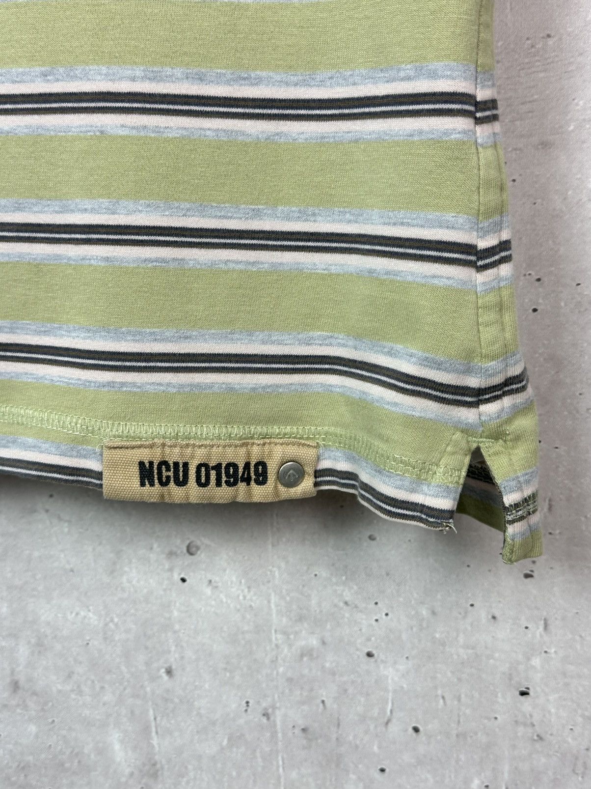 Nigel Cabourn Nigel Cabourn Utility Stripped Distressed Men’s Cotton Polo Size US L / EU 52-54 / 3 - 8 Thumbnail