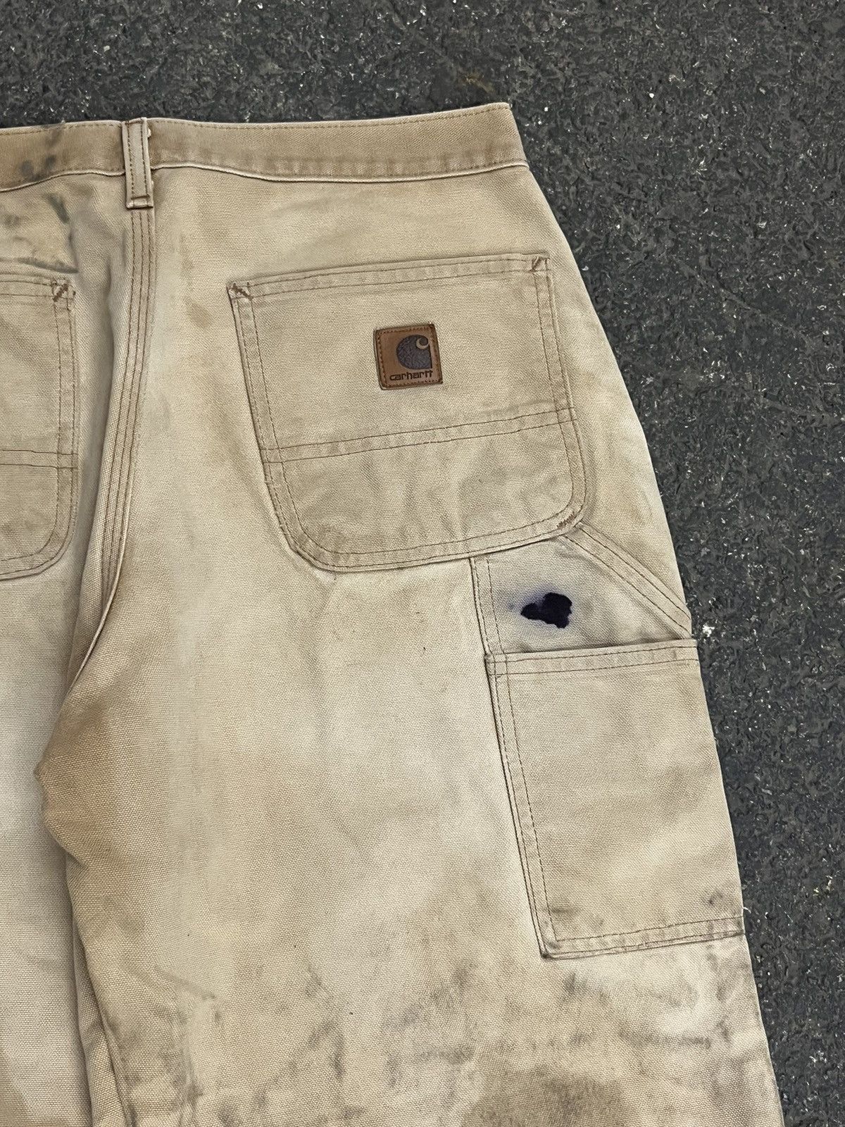 Carhartt × Vintage Carhartt cargo pants thrashed faded vintage hype skater rare Size US 32 / EU 48 - 4 Thumbnail
