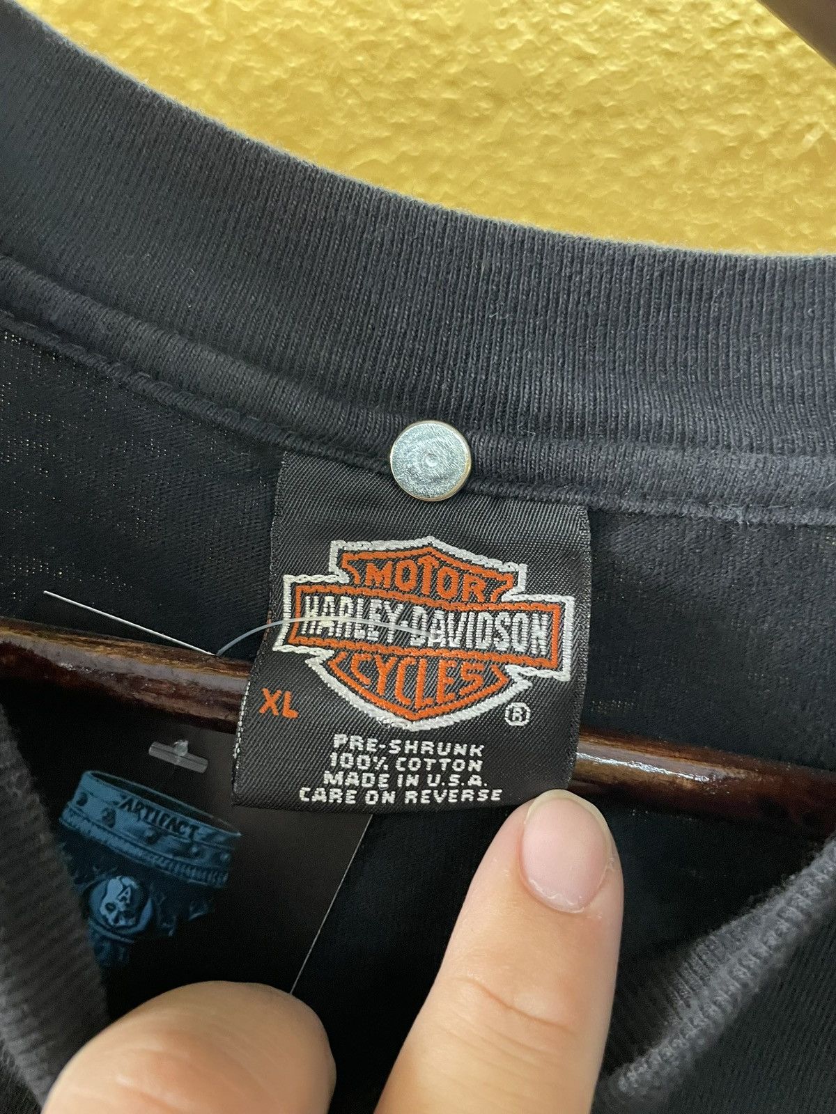 Harley Davidson × Vintage Vintage Harley Davidson World Racing Shirt 90s Oklahoma City Size US XL / EU 56 / 4 - 4 Thumbnail