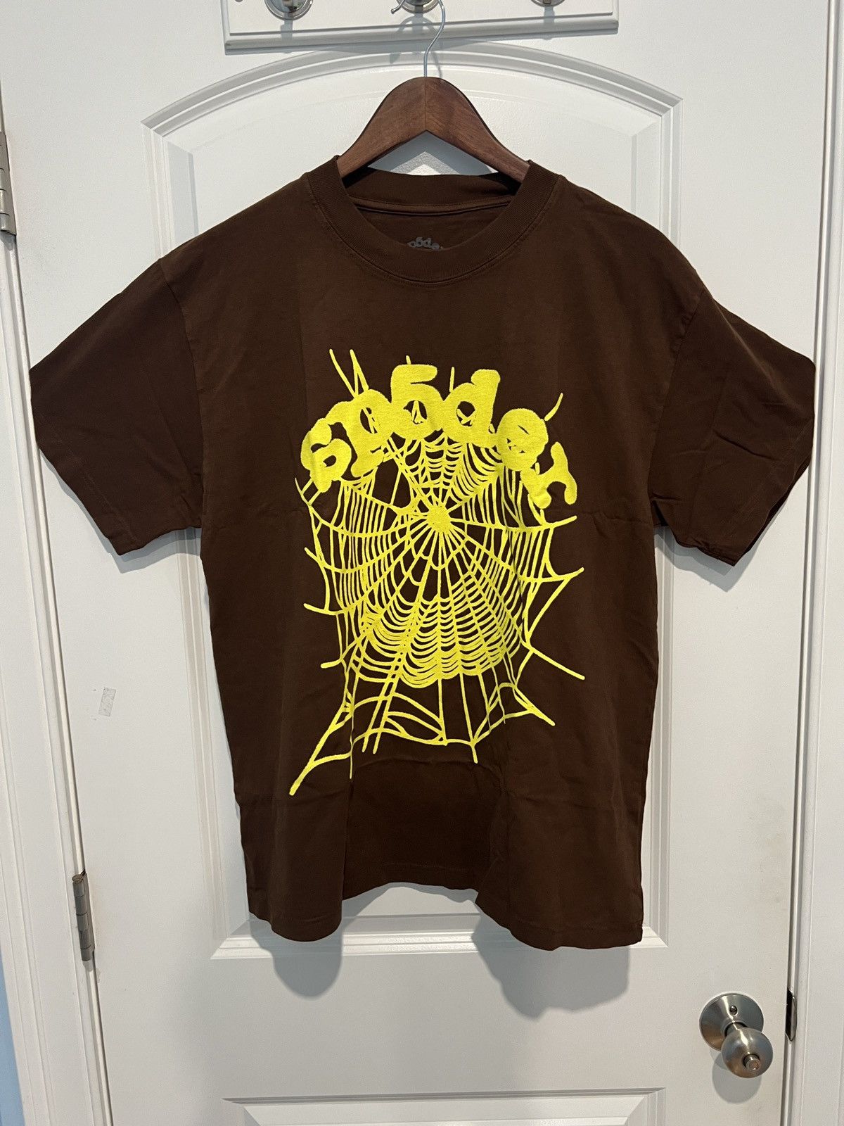 Sp5der Sp5der OG Web Tee Brown/Yellow Size US L / EU 52-54 / 3 - 1 Thumbnail