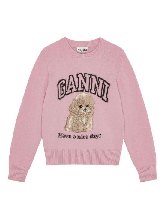 Ganni GANNI Women Hoodies K2499 868 Pink Size S / US 4 / IT 40 - 1 Thumbnail
