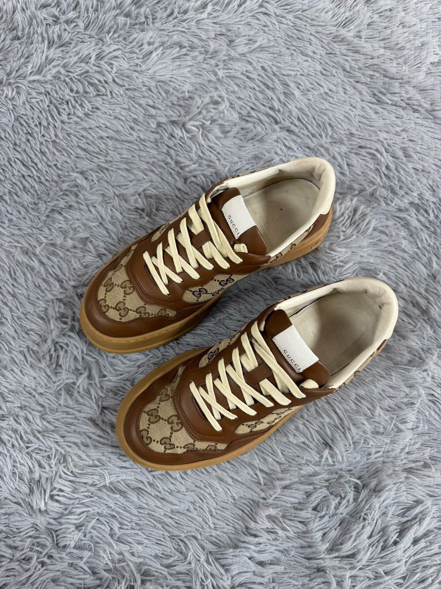 Gucci Gucci Brown Lowtop Sneakers 10 Men Size US 10 / EU 43 - 1 Thumbnail