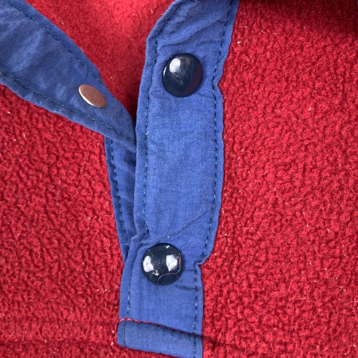 Other 90's Made in USA Half Button Pullover Red Fleece #1139-C52 Size US M / EU 48-50 / 2 - 12 Thumbnail