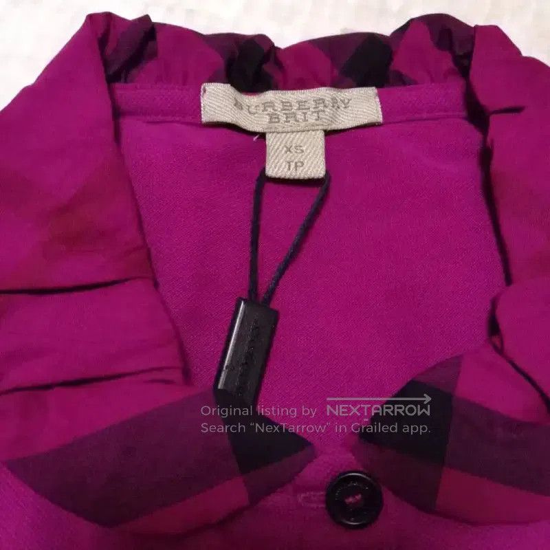 Burberry Burberry Summer Burgundy Short Sleeve Top. Size S / US 4 / IT 40 - 8 Thumbnail